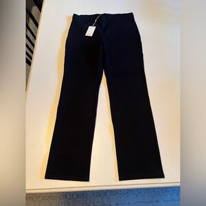 Quince Women's Black Ultra-Stretch Ponte Pant Straight Leg XL Tall 30" Career